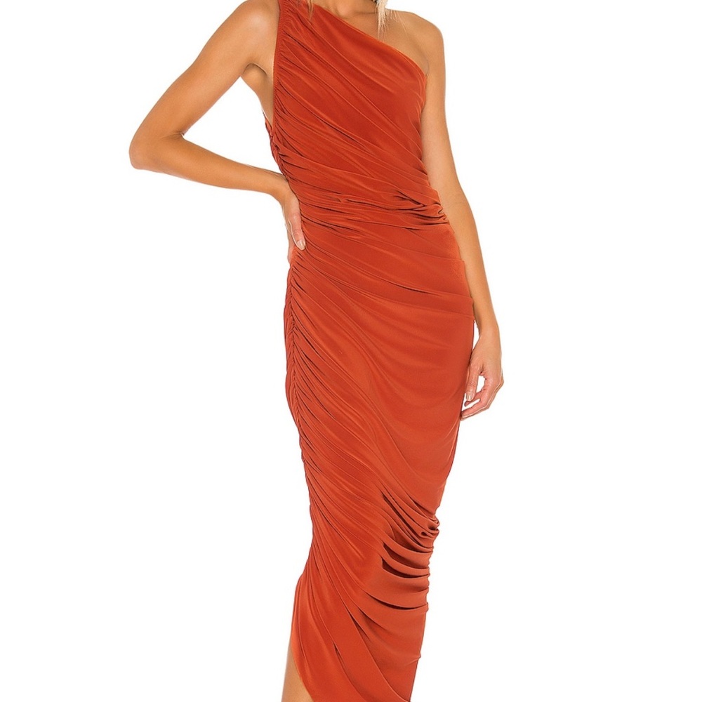 Norma Kamali one shoulder dress